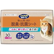 Amazon | ニャンとも清潔トイレ 脱臭・抗菌シート 3～4日用 30枚 [猫用